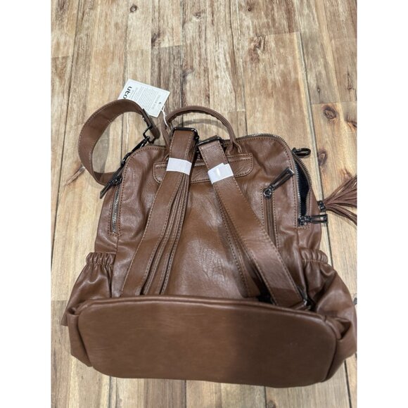 UTO Womens Backpack Purse Convertible Ladies Rucksack Crossbody Brown NEW. main image 7